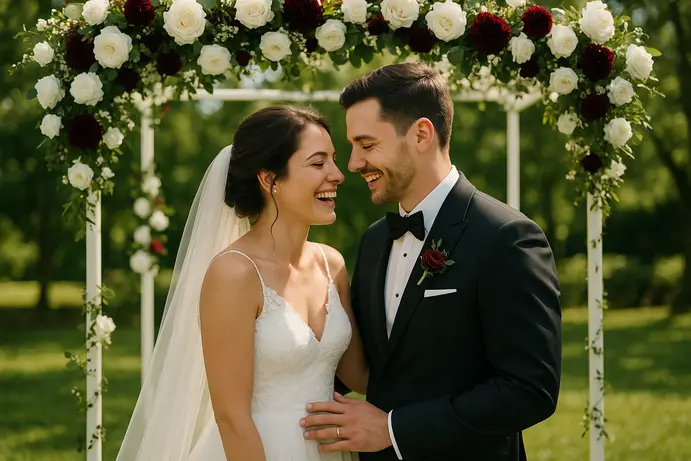 חתונה בעמק חפר בשעות הצהריים עם אור טבעי מושלם