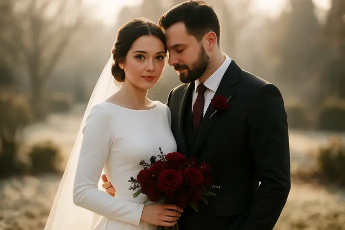 עיצוב אלגנטי לחתונת חורף