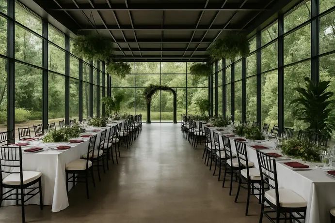 שילוב מודרני וטבעי בגן אירועים בעמק חפר