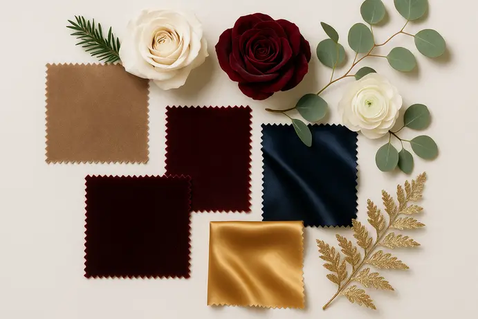 טרנדים בצבעוניות ופלטות צבעים לחתונות חורף 2025