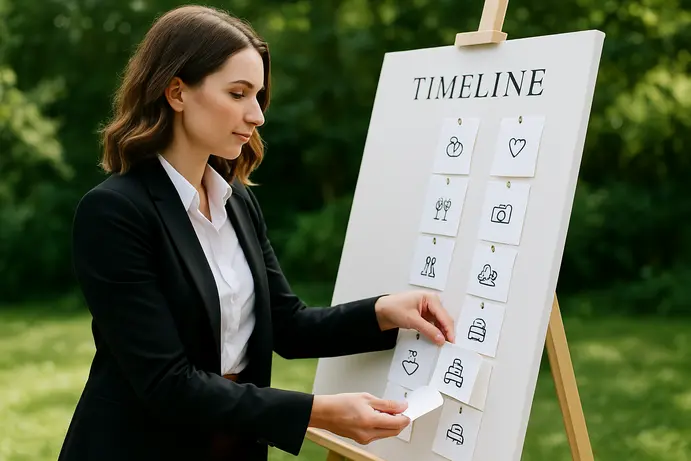 תכנון לוח זמנים לחתונת שישי