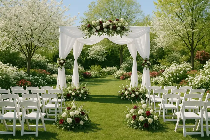 חתונה חורפית באולם שקוף בשרון עם תאורת נרות