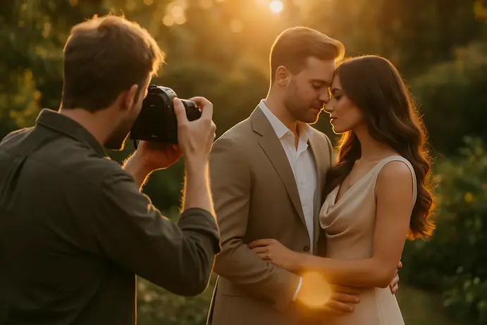 צילום באור טבעי בחתונת צהריים
