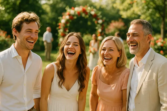 אווירה קלילה בחתונת יום