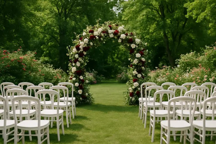 חתונה בטבע בגן פתוח בקיץ