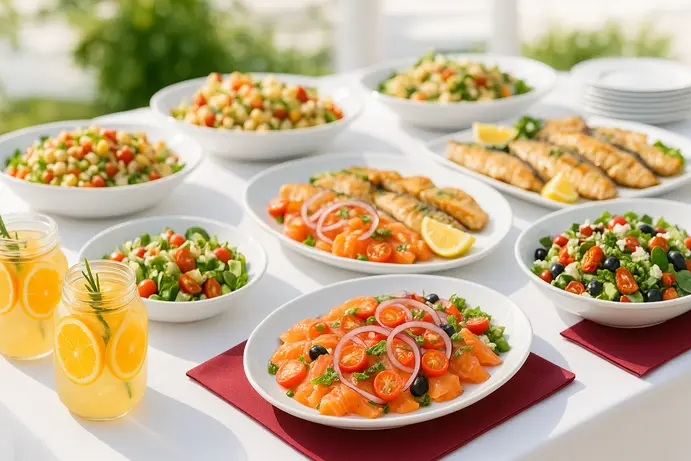 תפריט וקייטרינג לאירוע צהריים