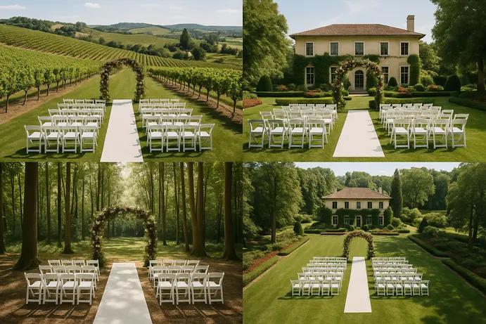 סוגים שונים של מקומות לאירועי קיץ