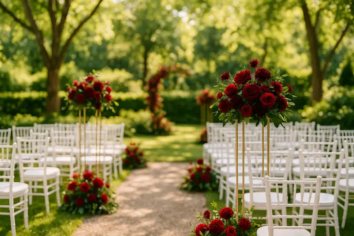 עיצוב חופה בגן אירועים בשרון